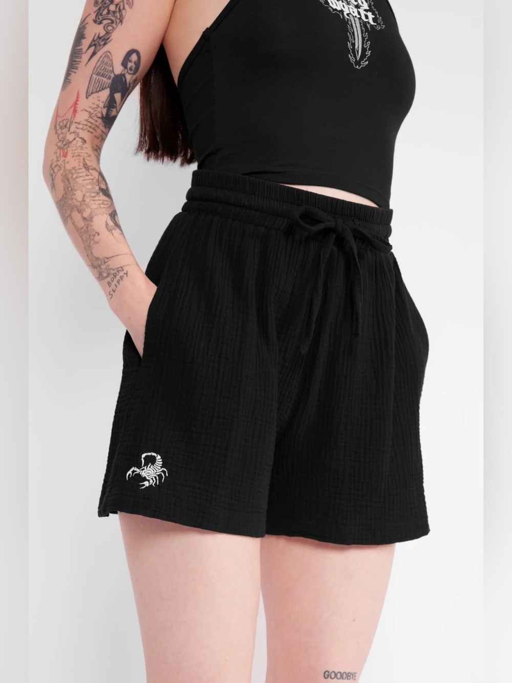 Mary Wyatt London | Kali Drawstring Cotton Shorts